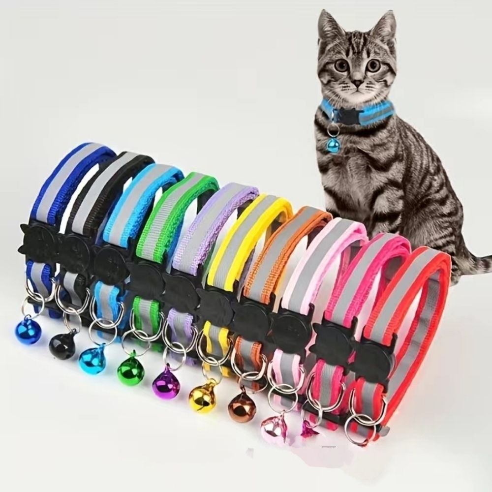 Luminous Reflective Cat Collar with Bell